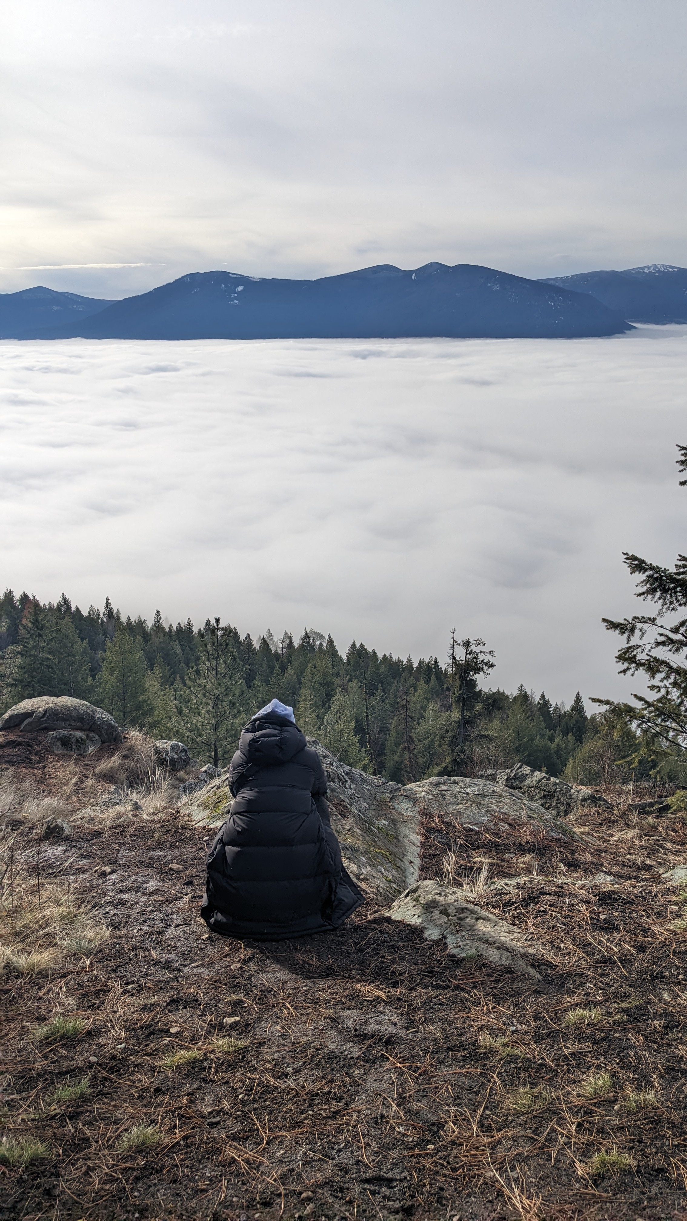 Up the FSR scenic view of cloud filled valley